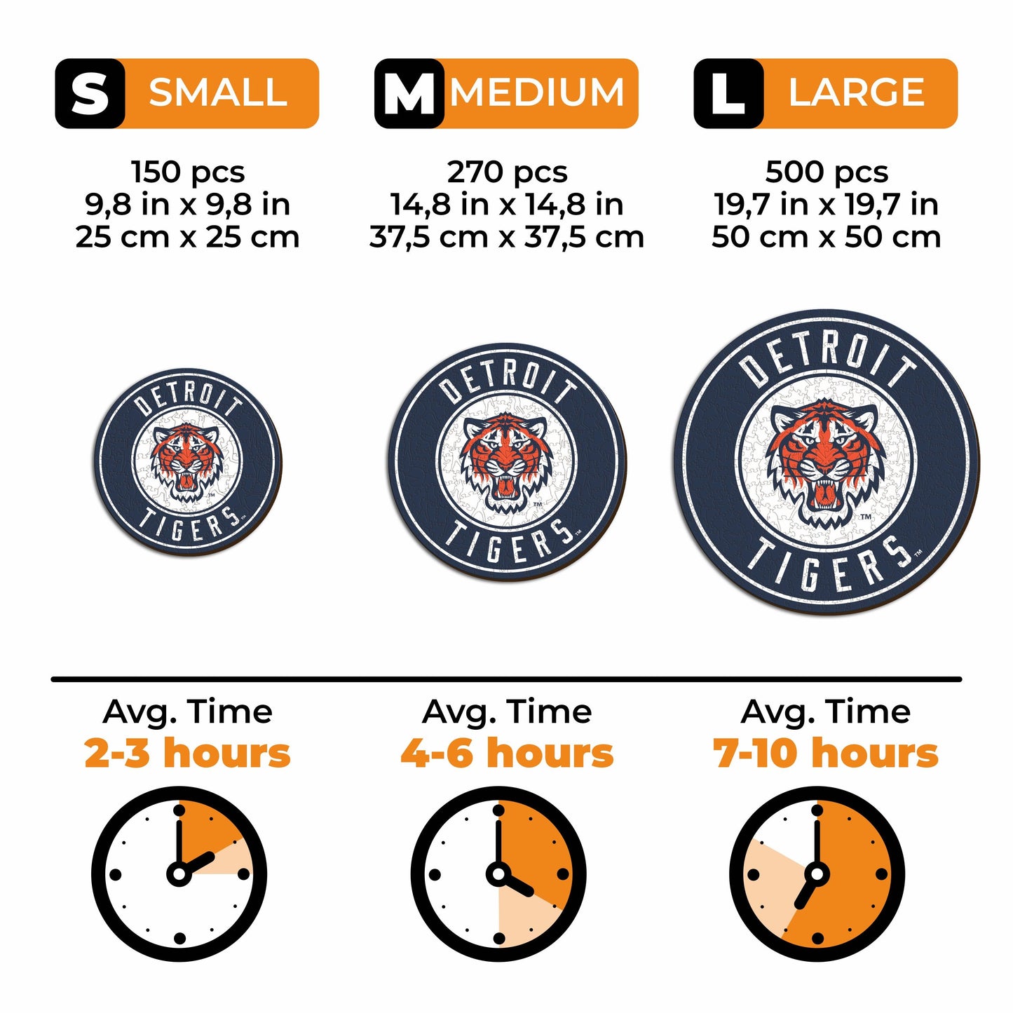 Detroit Tigers™ Crest - Wooden Puzzle
