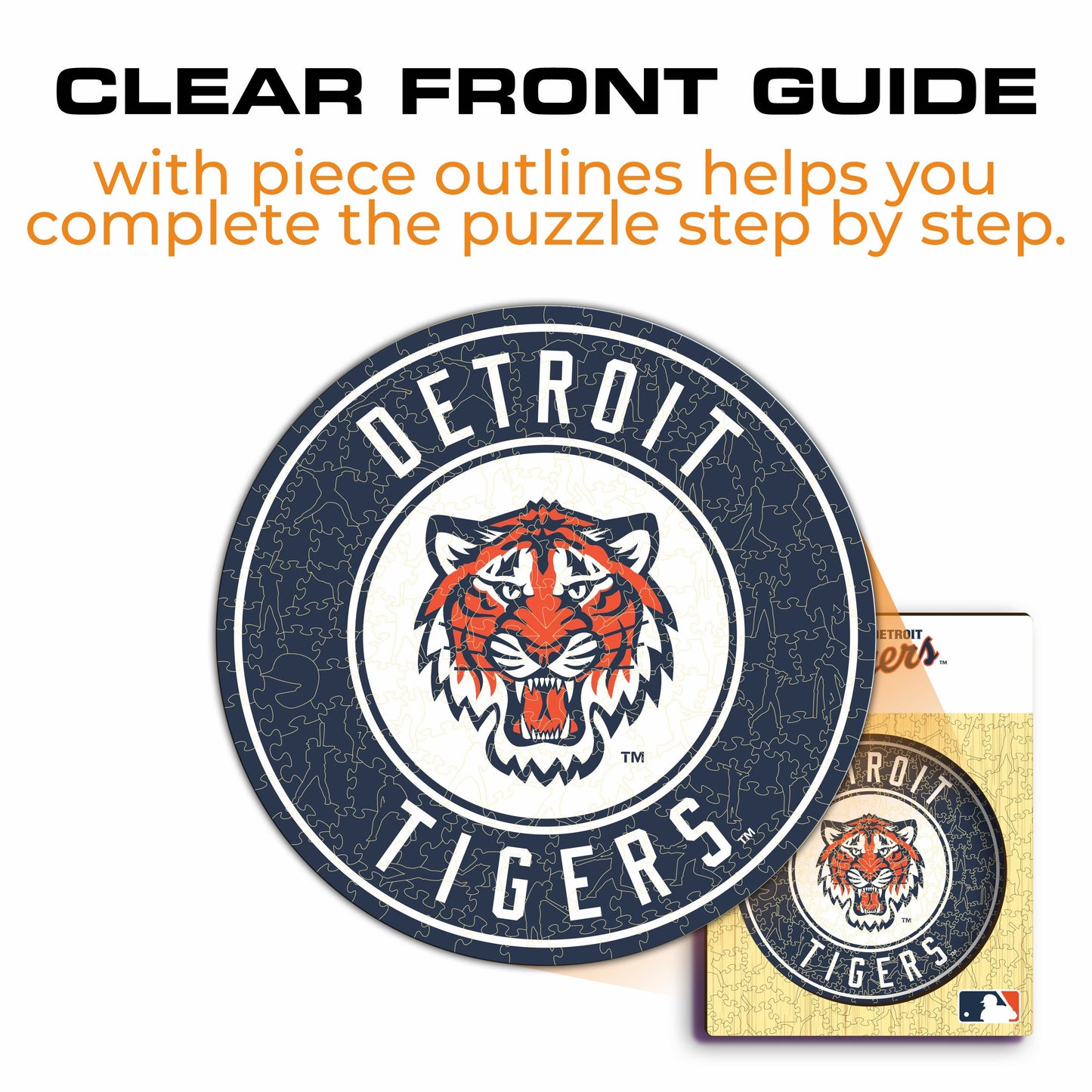 Detroit Tigers™ Crest - Wooden Puzzle