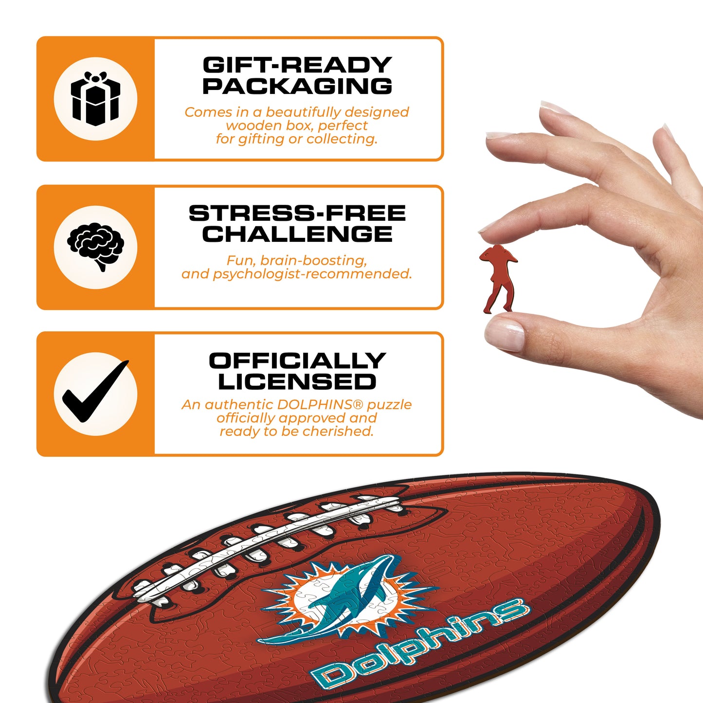 Miami Dolphins™ - Wooden Puzzle