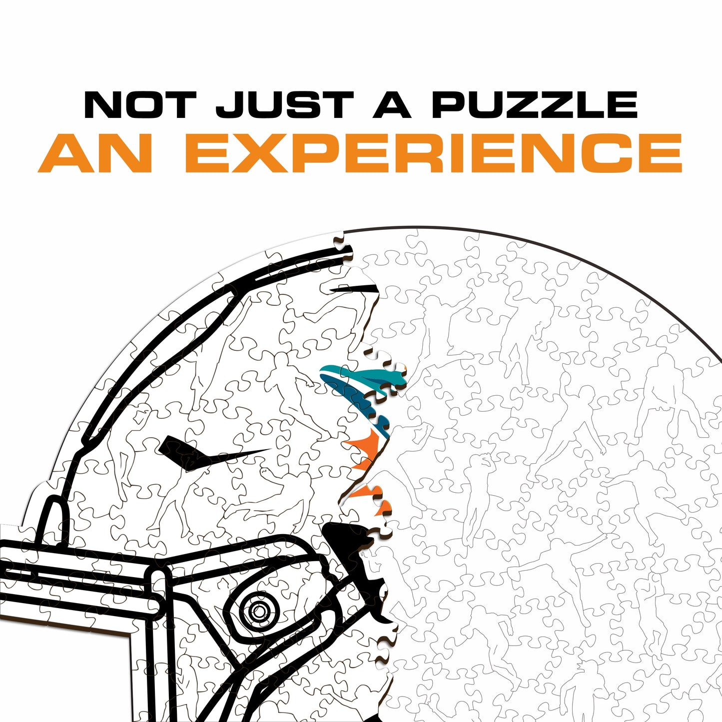 Miami Dolphins™ Helmet- Wooden Puzzle