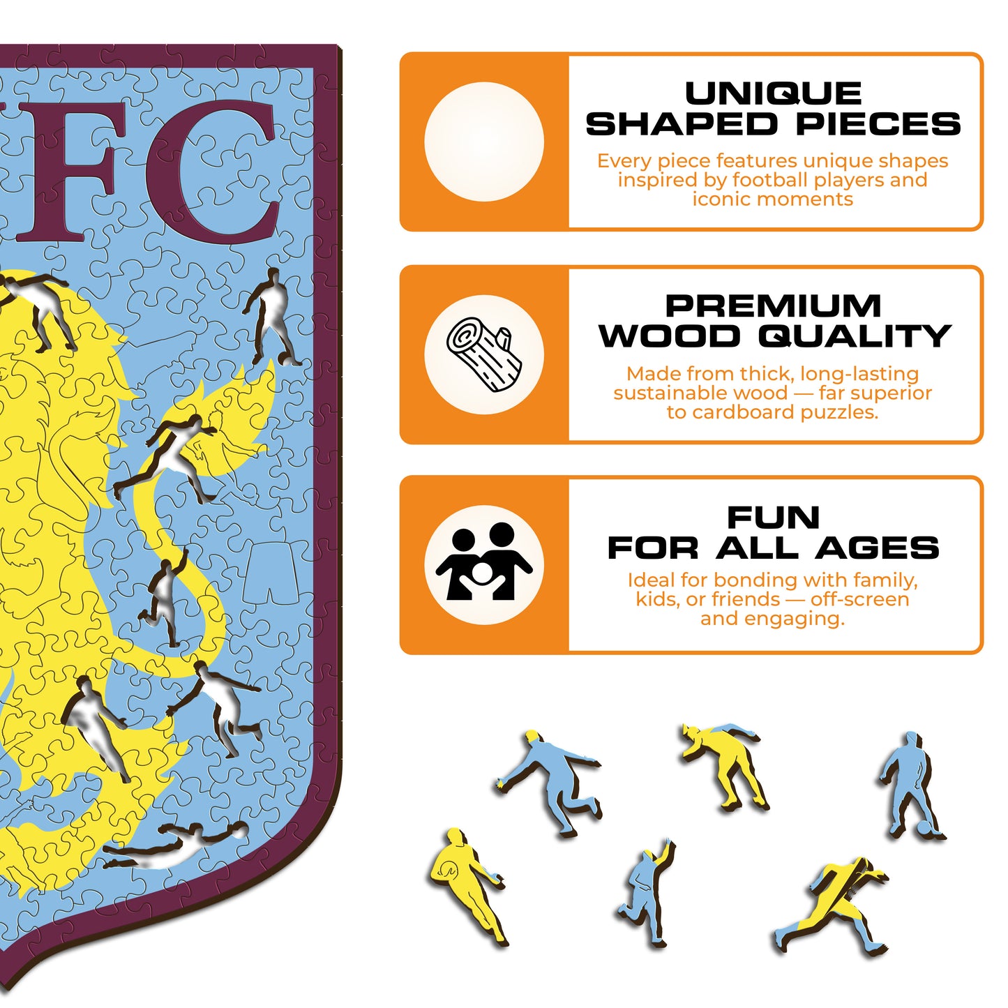 Aston Villa FC® Crest - Wooden Puzzle