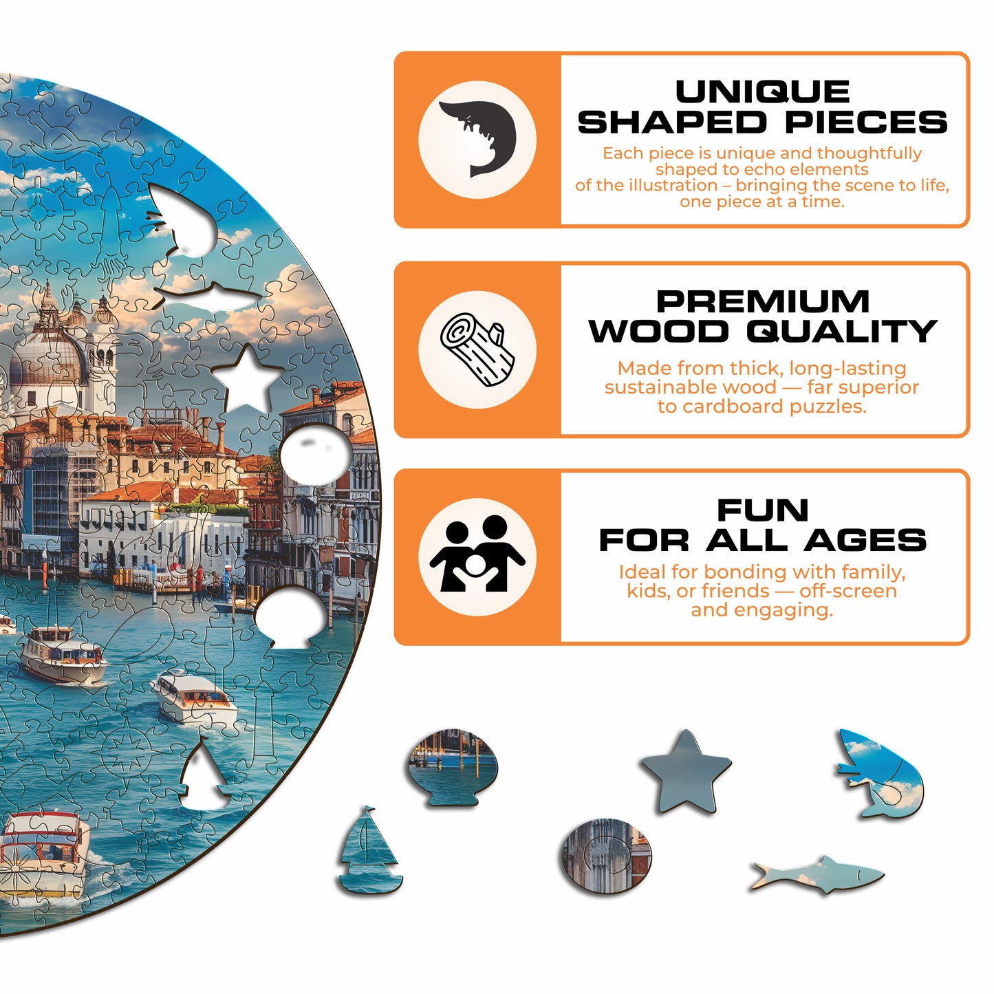 Beautiful Venice - Wooden Puzzle