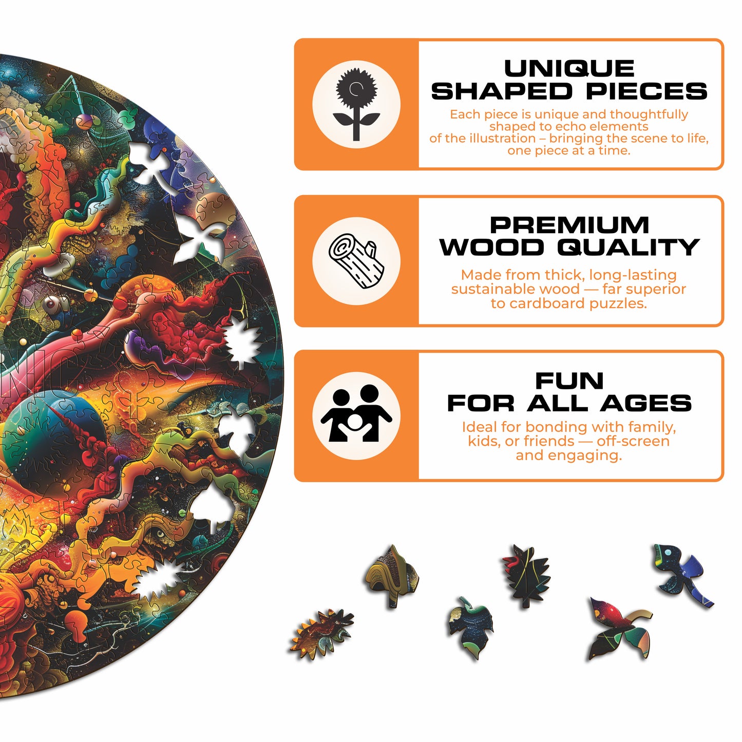 Powerful Moon - Wooden Puzzle