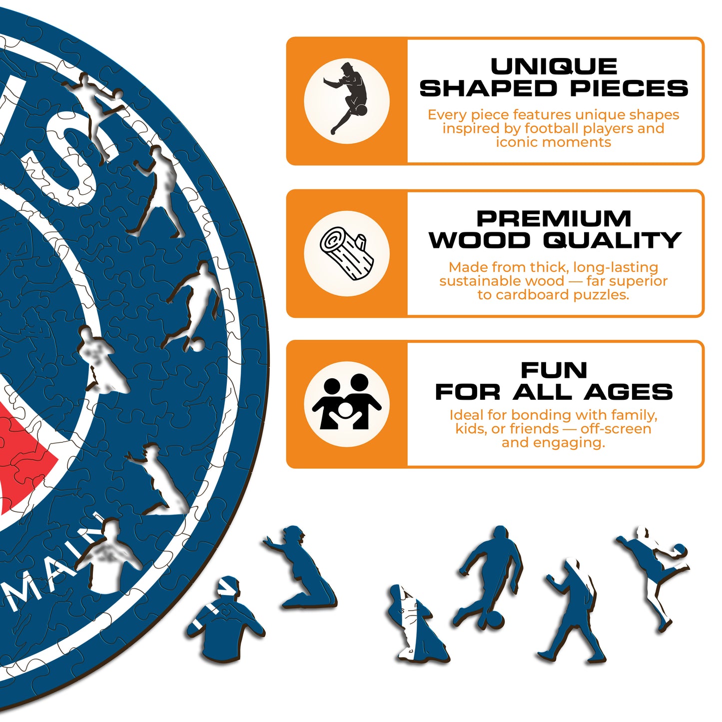 PSG FC® Crest - Wooden Puzzle