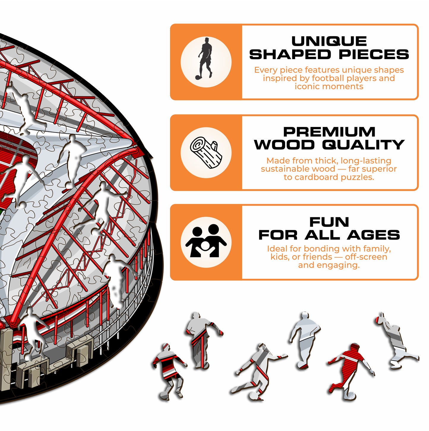 SL Benfica® Estàdio da Luz - Wooden Puzzle