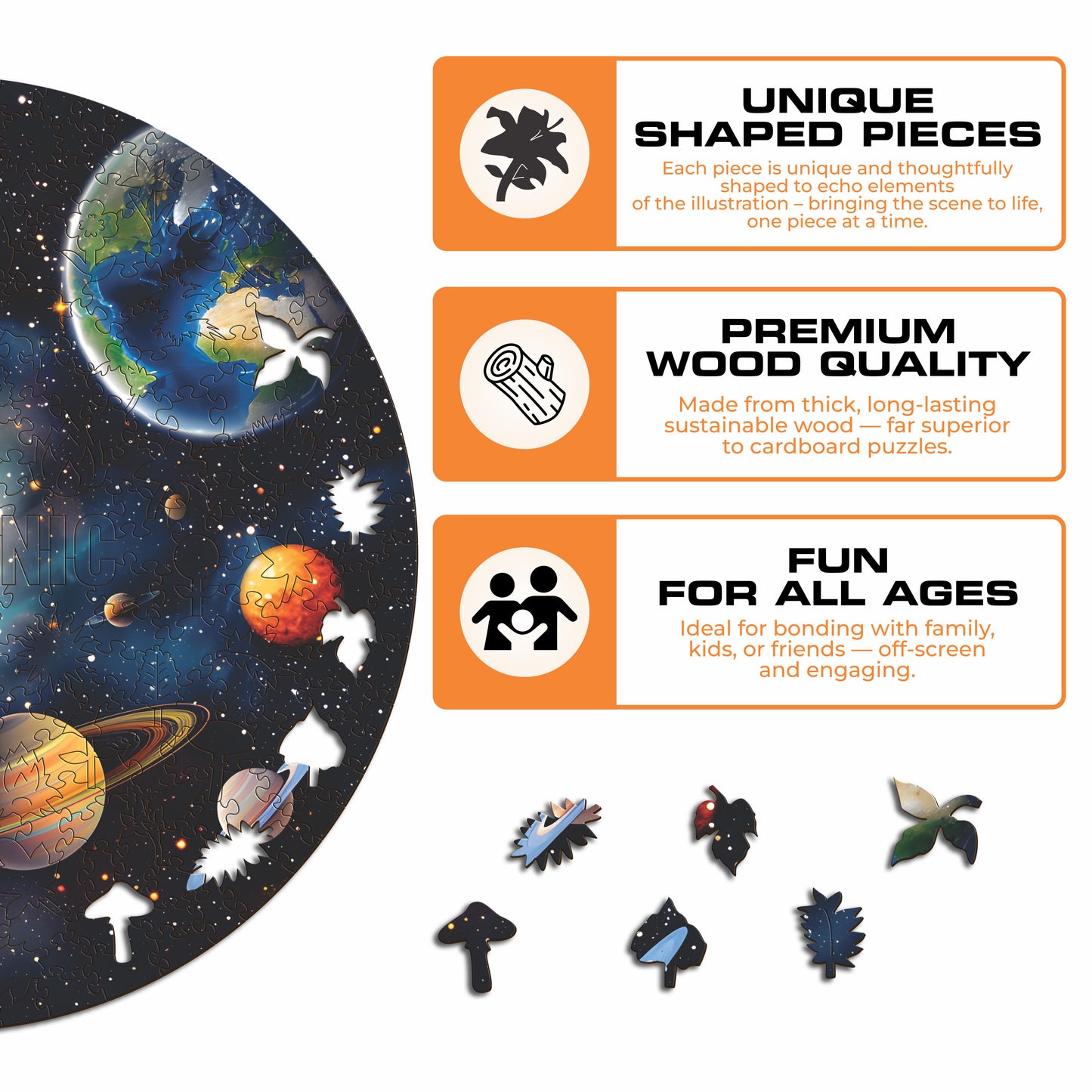 Solar Harmony - Wooden Puzzle