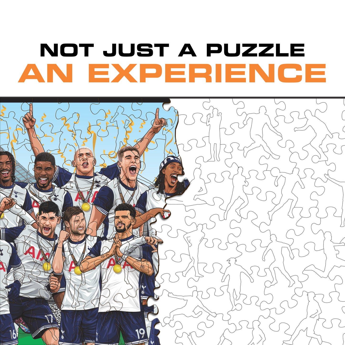 Tottenham Hotspur FC® 2024/25 Team "Europa League Winners" - Wooden Puzzle