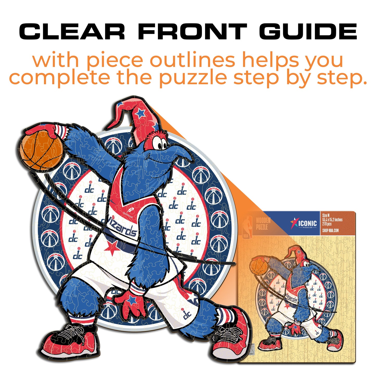 Washington Wizards™ Mascot - Wooden Puzzle