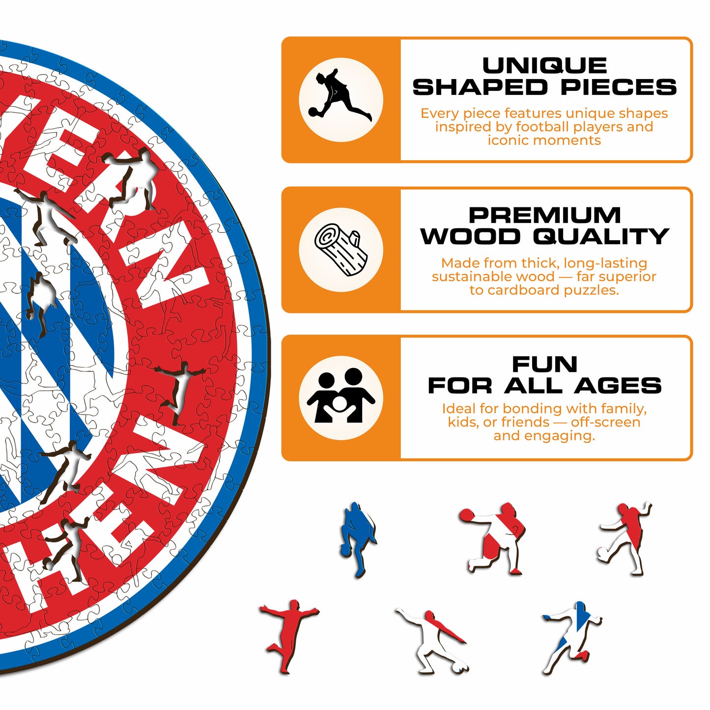 FC Bayern Munich® Crest - Wooden Puzzle