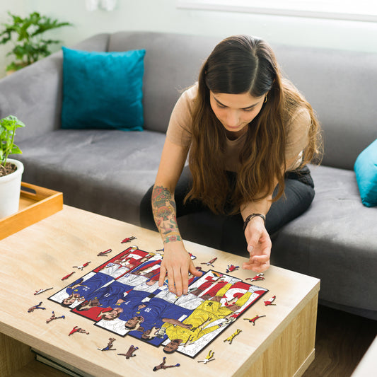 France National Team® 6 Players - Wooden Puzzle