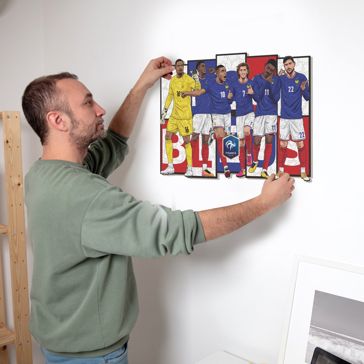 France National Team® 6 Players - Wooden Puzzle