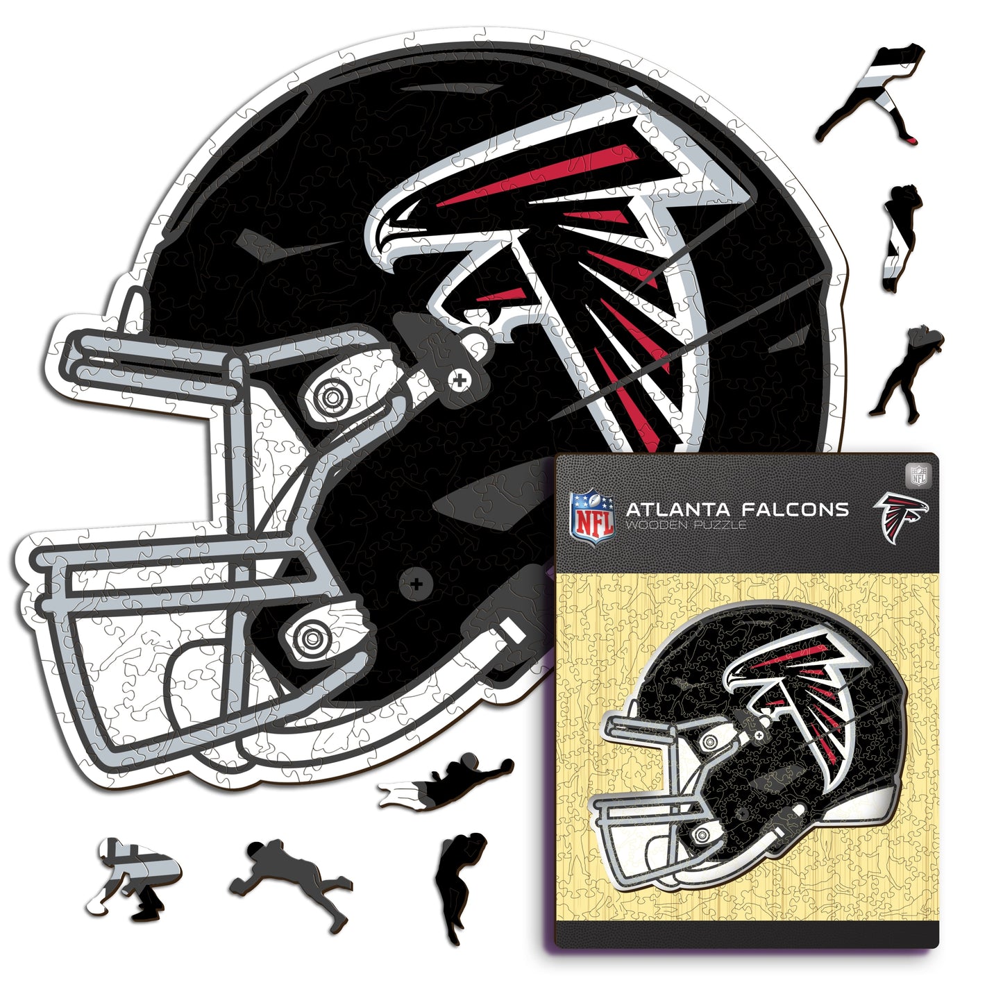 Atlanta Falcons™ Helmet - Wooden Puzzle