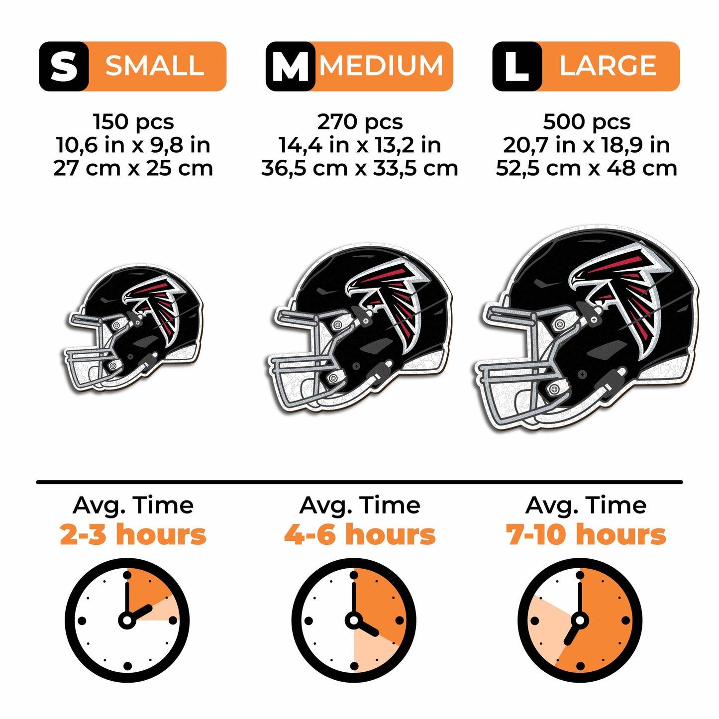 Atlanta Falcons™ Helmet - Wooden Puzzle