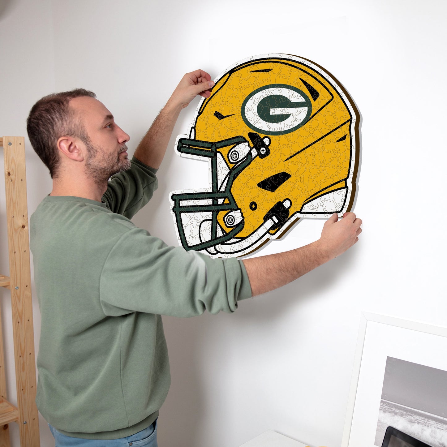 Green Bay Packers™ Helmet - Wooden Puzzle