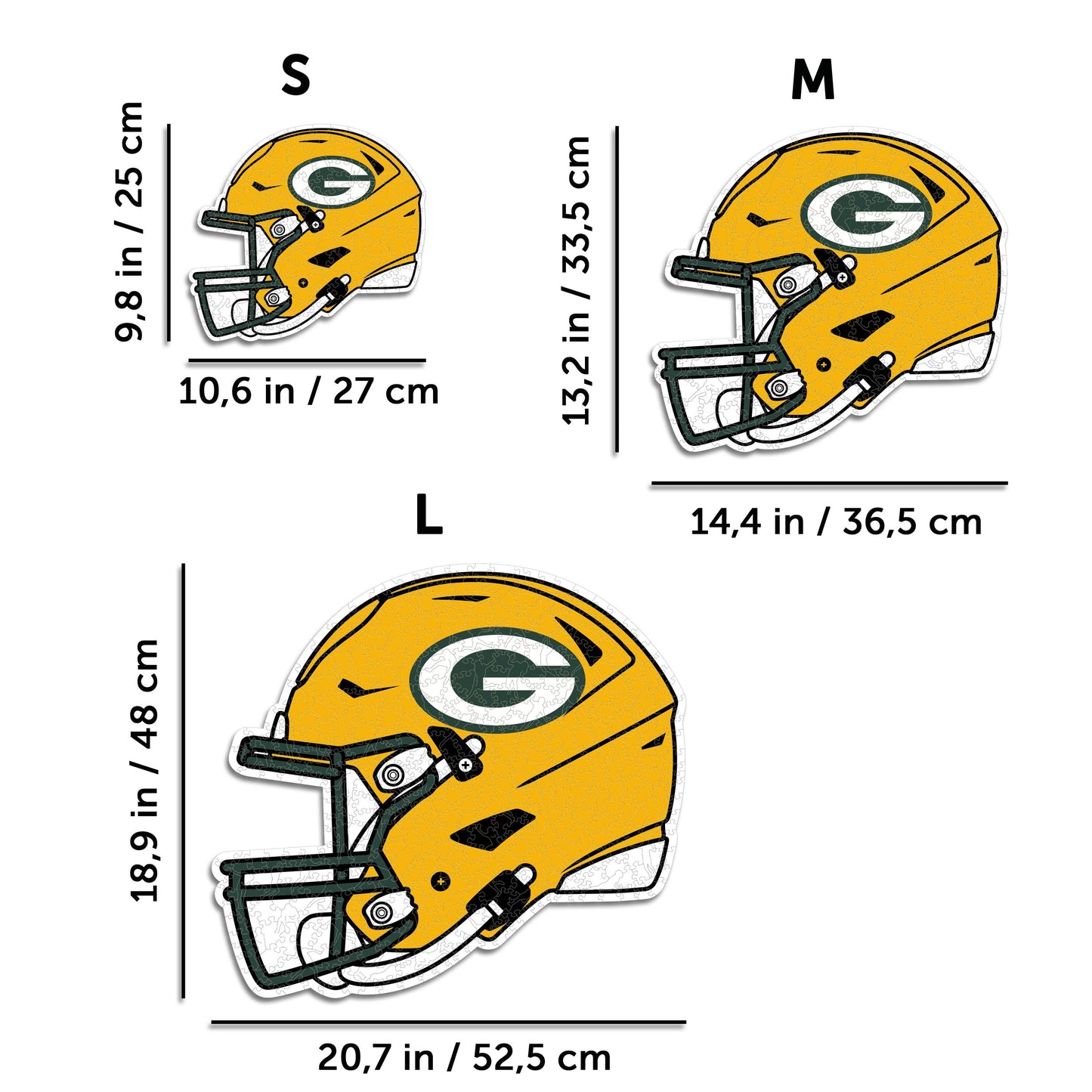 Green Bay Packers™ Helmet - Wooden Puzzle