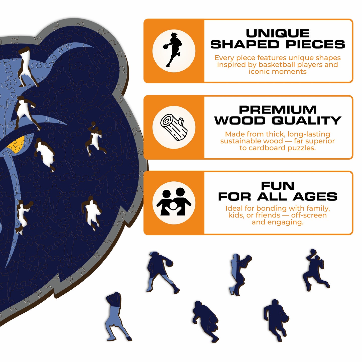Memphis Grizzlies™ - Wooden Puzzle