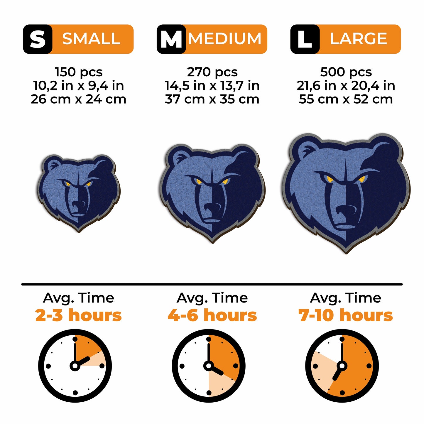 Memphis Grizzlies™ - Wooden Puzzle