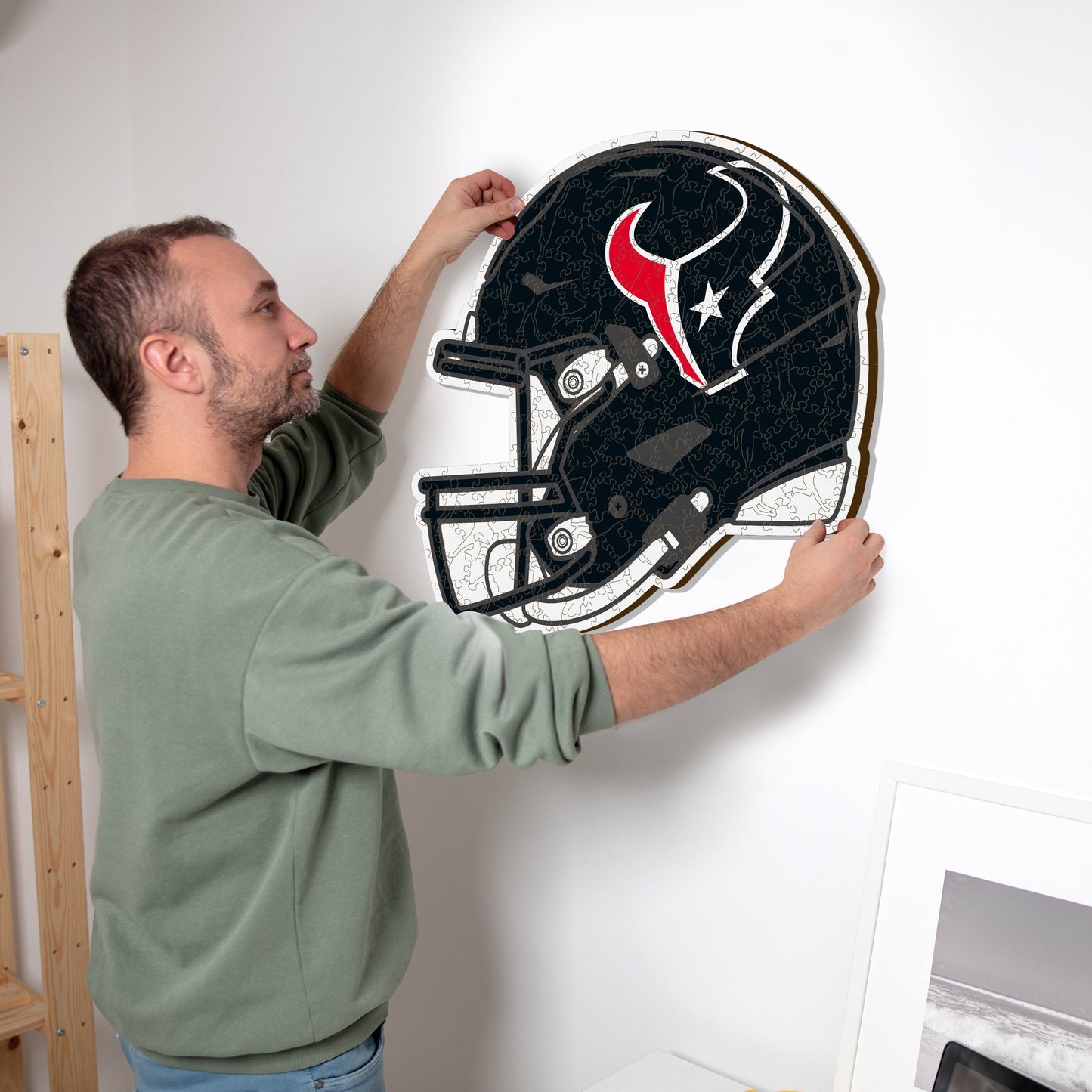 Houston Texans™ Helmet - Wooden Puzzle