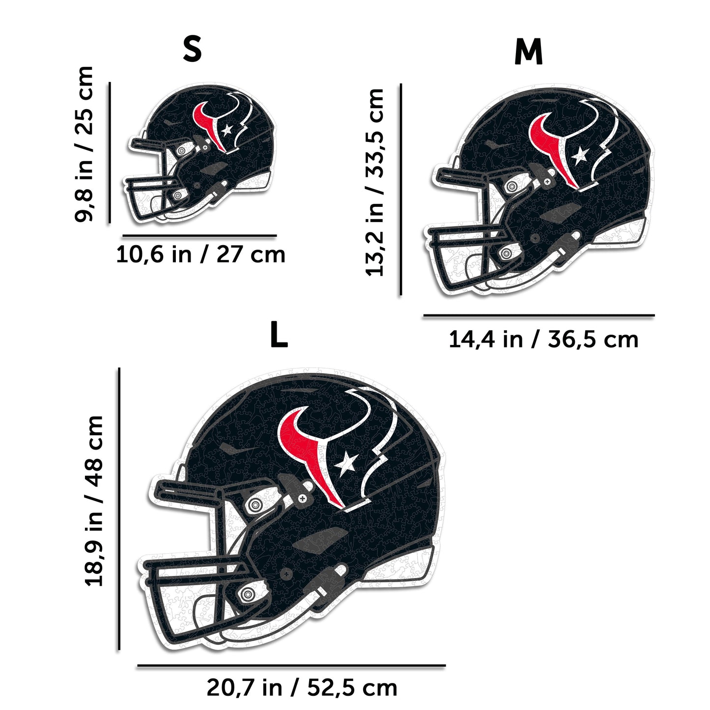 Houston Texans™ Helmet - Wooden Puzzle