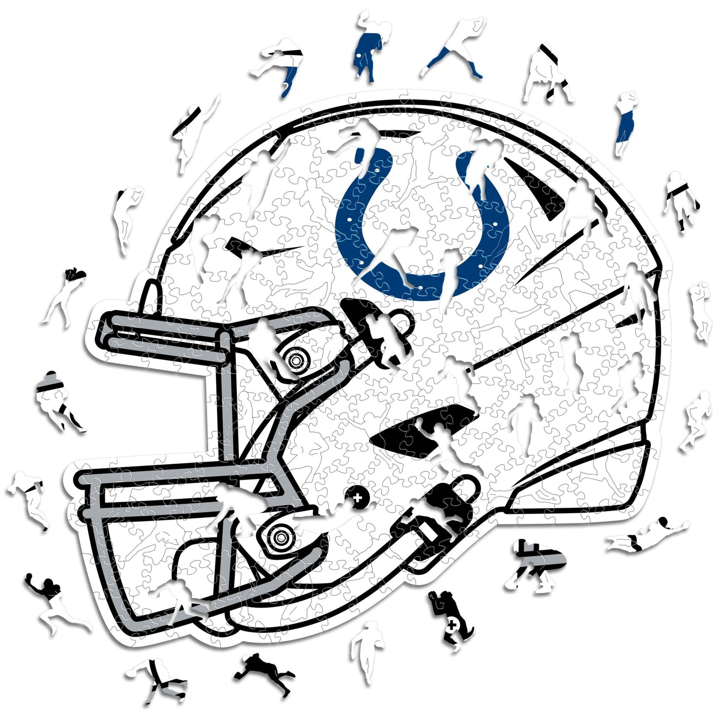 Indianapolis Colts™ Helmet - Wooden Puzzle