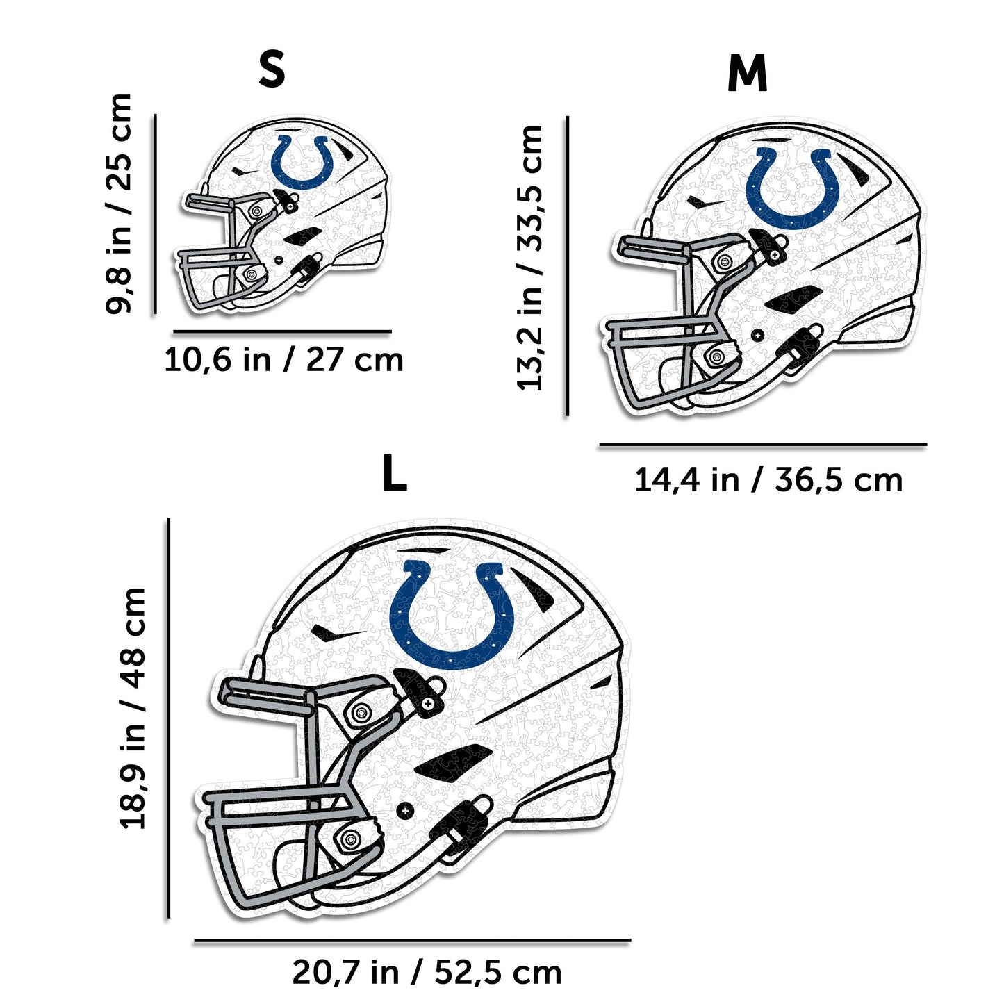 Indianapolis Colts™ Helmet - Wooden Puzzle