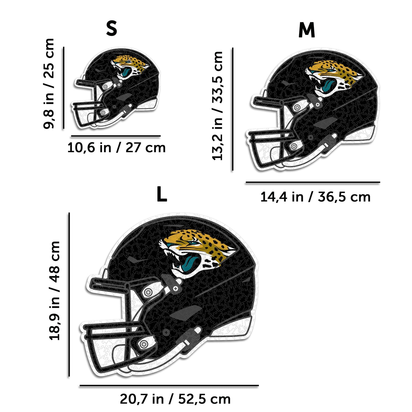 Jacksonville Jaguars™ Helmet - Wooden Puzzle