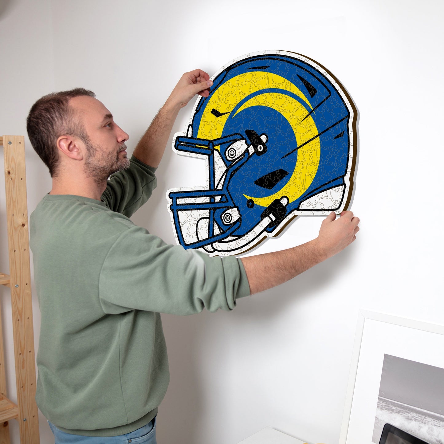Los Angeles Rams™ Helmet - Wooden Puzzle