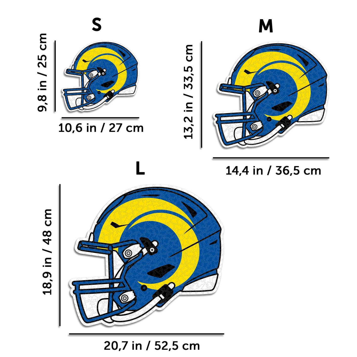 Los Angeles Rams™ Helmet - Wooden Puzzle