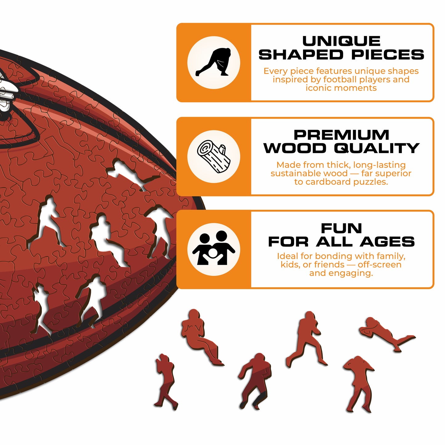Detroit Lions™ - Wooden Puzzle