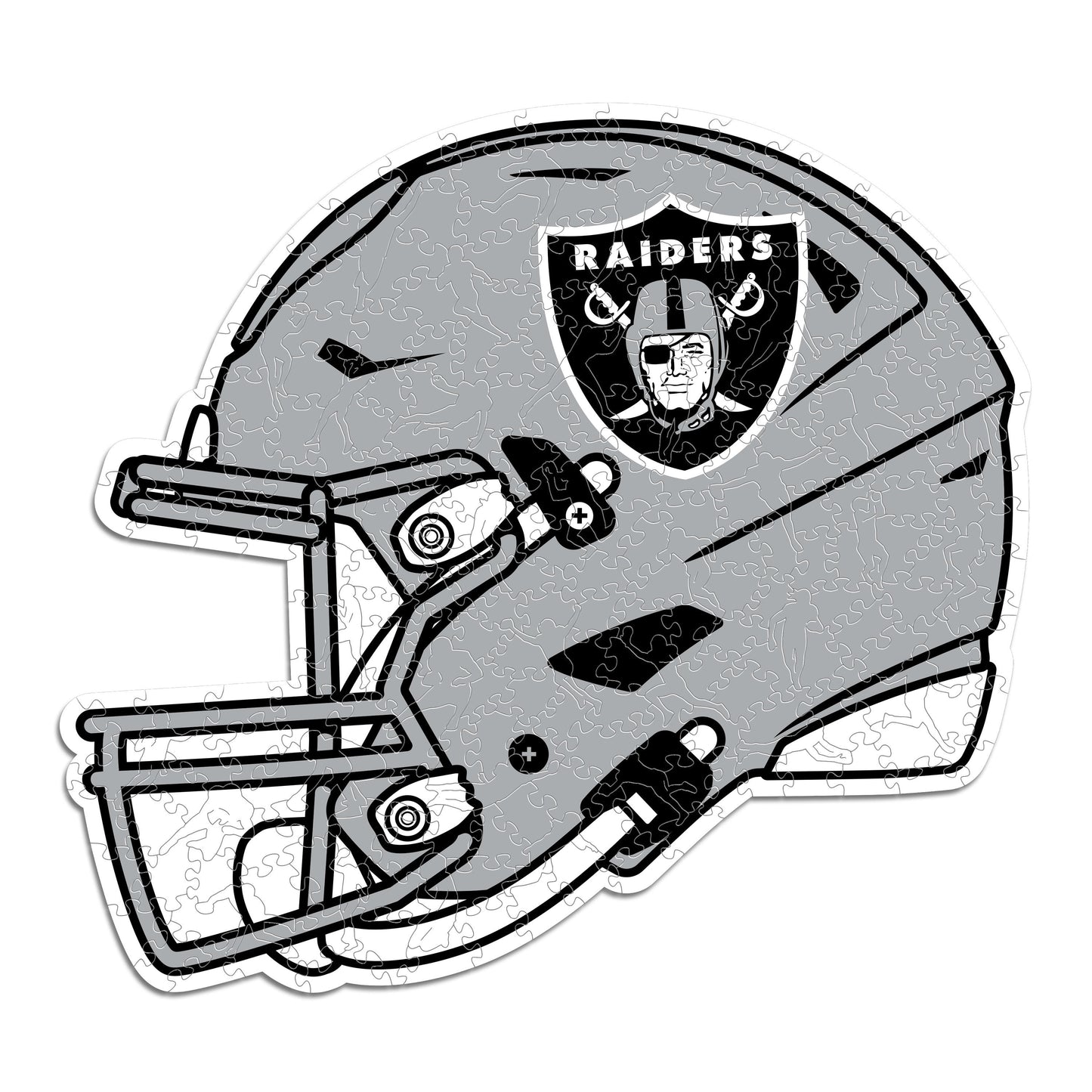 Las Vegas Raiders™ Helmet - Wooden Puzzle