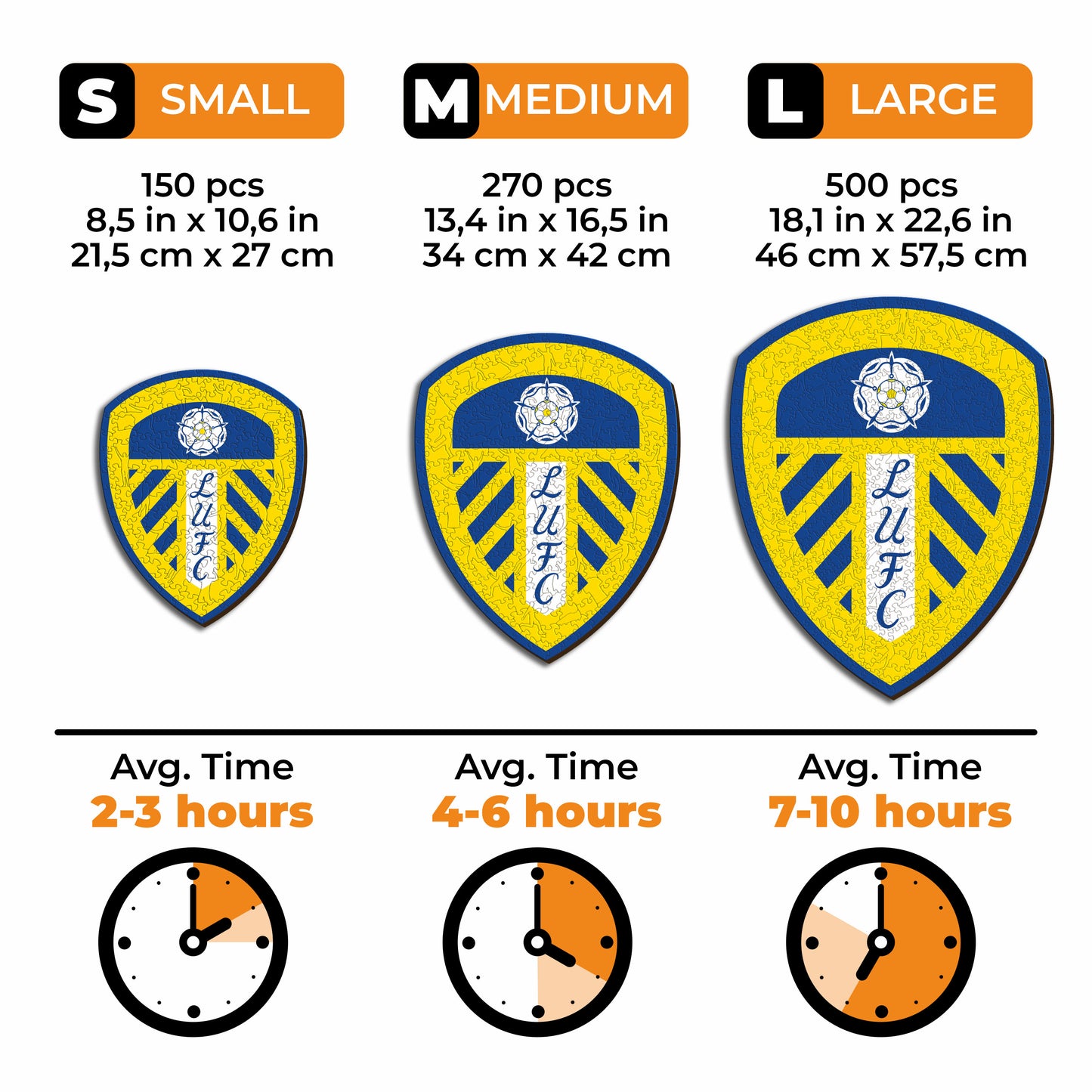 Leeds United FC® Crest - Wooden Puzzle