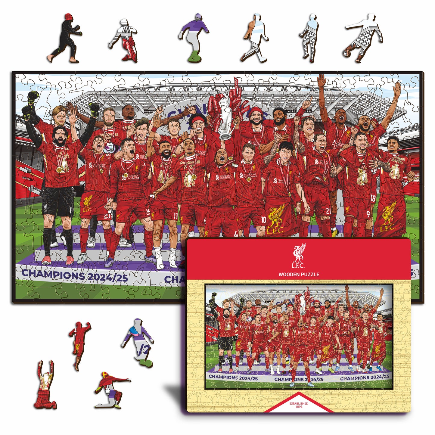 Liverpool FC® Premier League Champions 24/25 - Wooden Puzzle