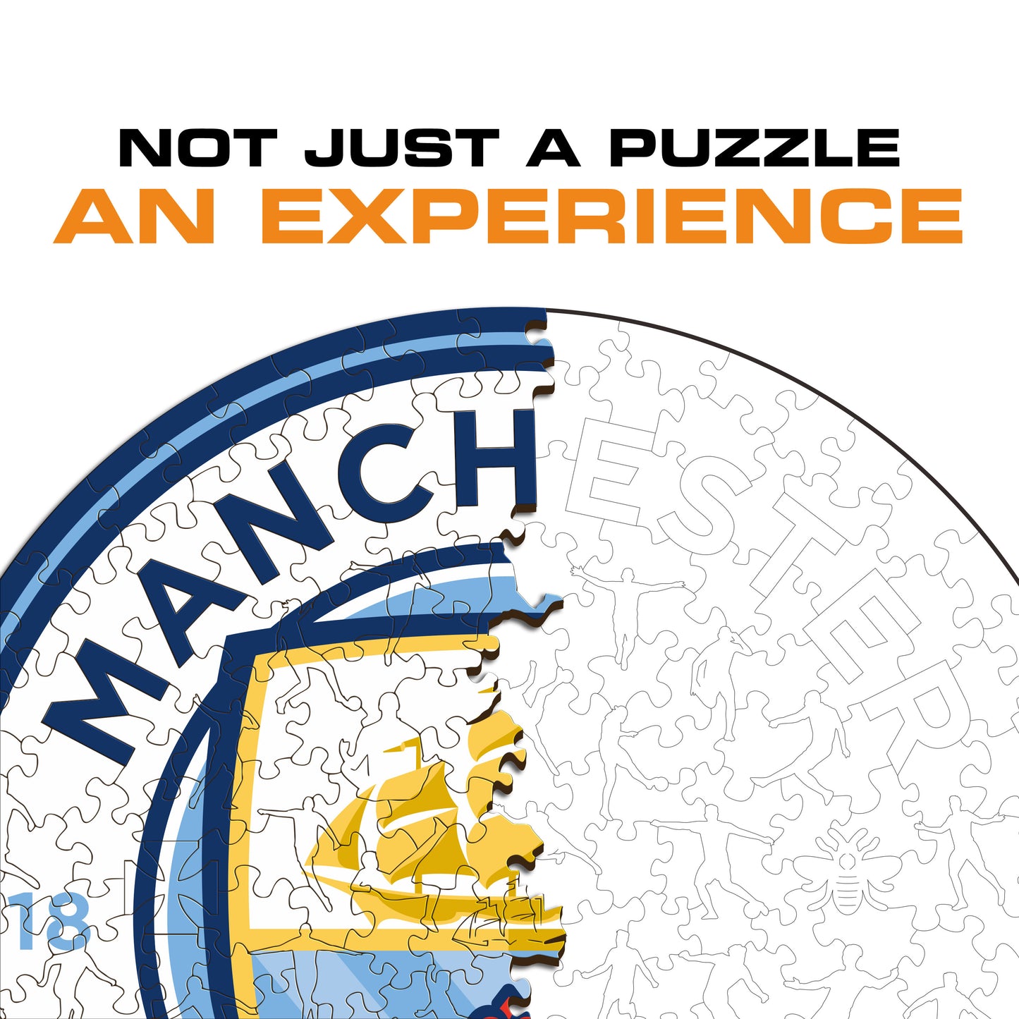 Manchester City FC® Crest - Wooden Puzzle
