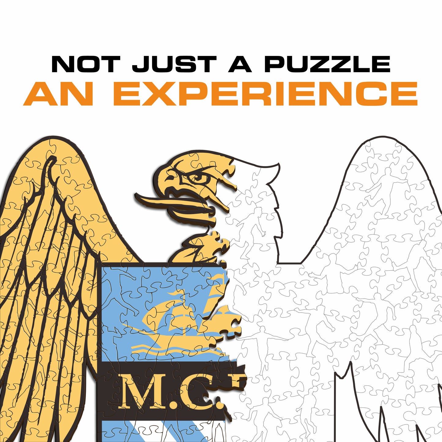 Manchester City FC® Retro Crest - Wooden Puzzle