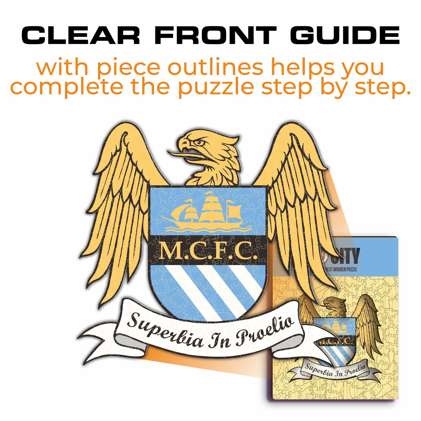 Manchester City FC® Retro Crest - Wooden Puzzle