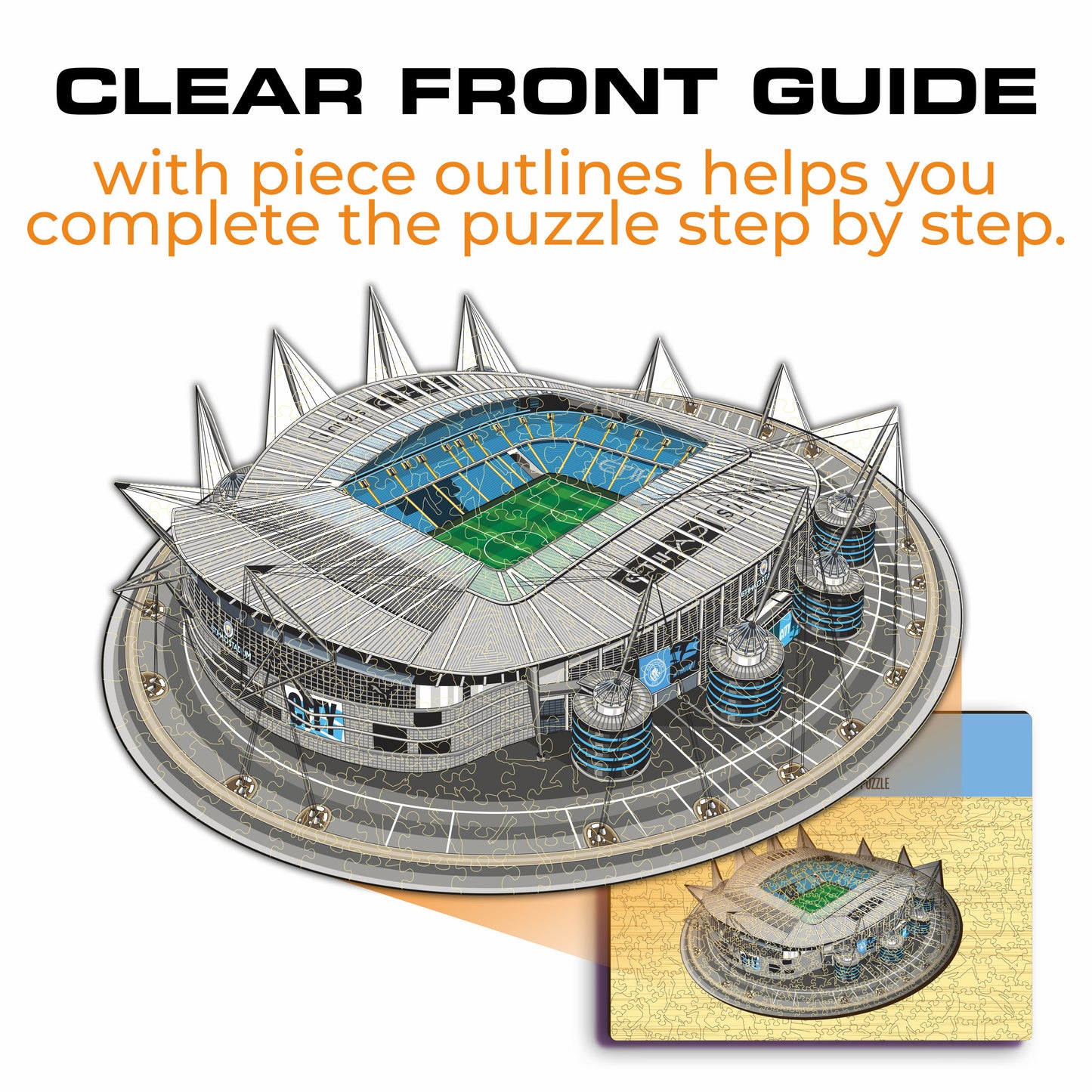 Man City FC® Etihad Stadium - Wooden Puzzle