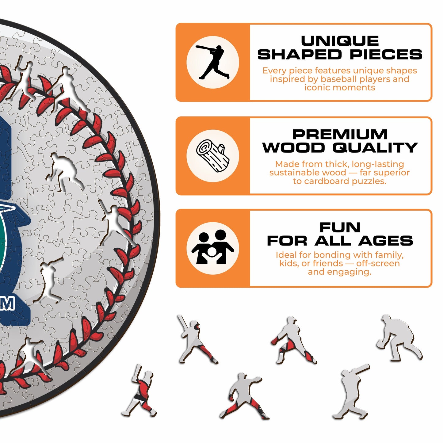 Seattle Mariners™ - Wooden Puzzle