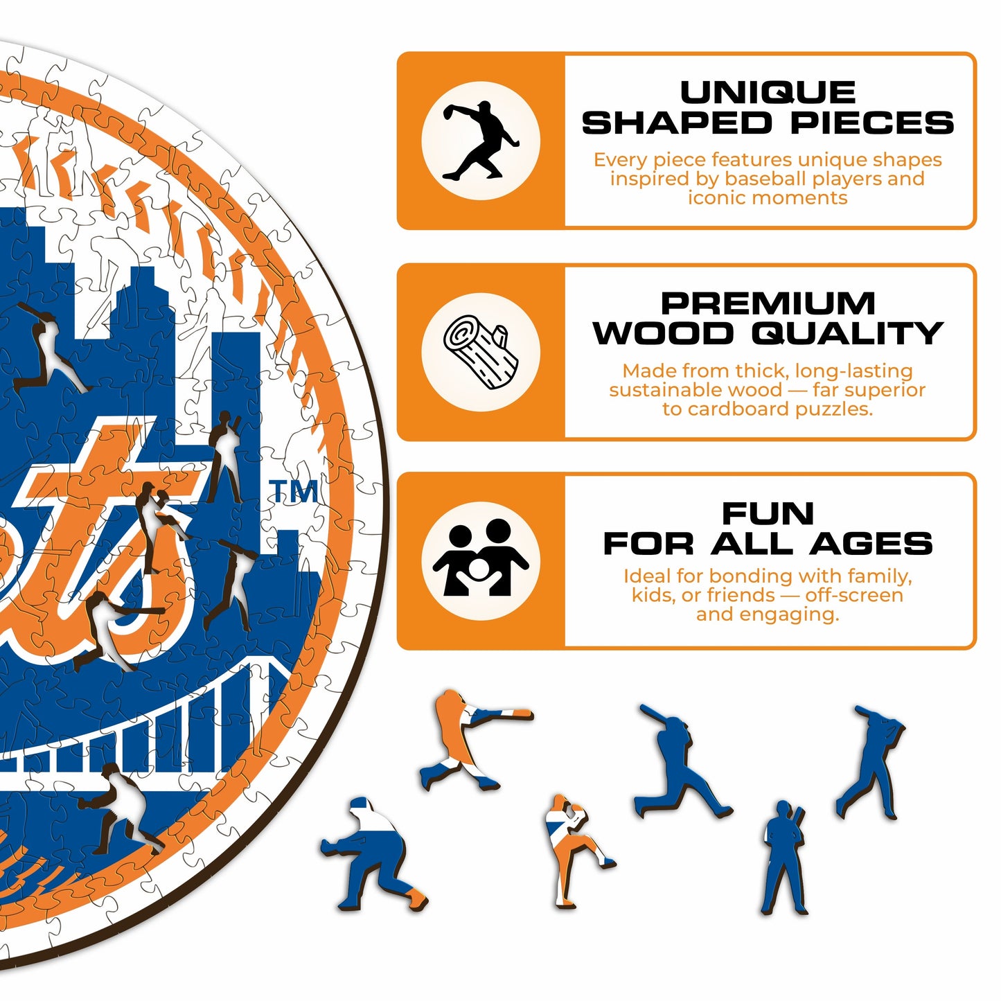 New York Mets™ - Wooden Puzzle