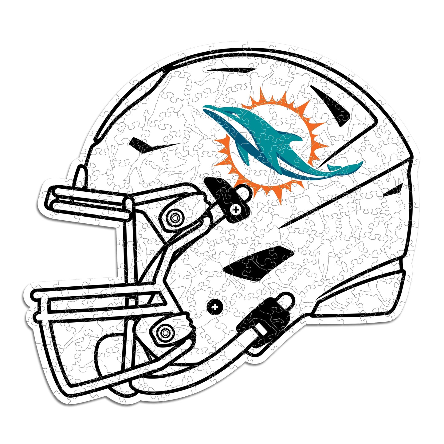 Miami Dolphins™ Helmet- Wooden Puzzle