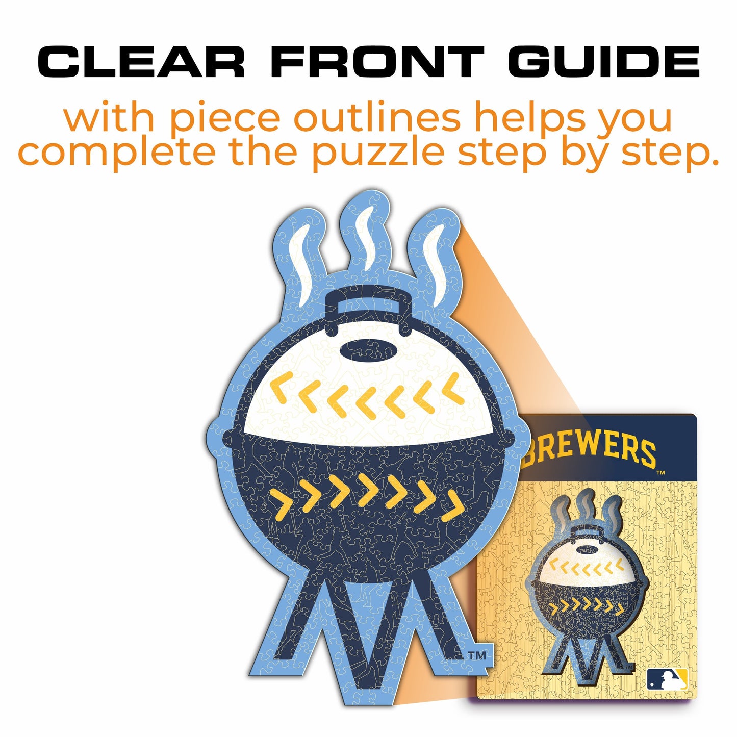 Milwaukee Brewers™ Crest - Wooden Puzzle