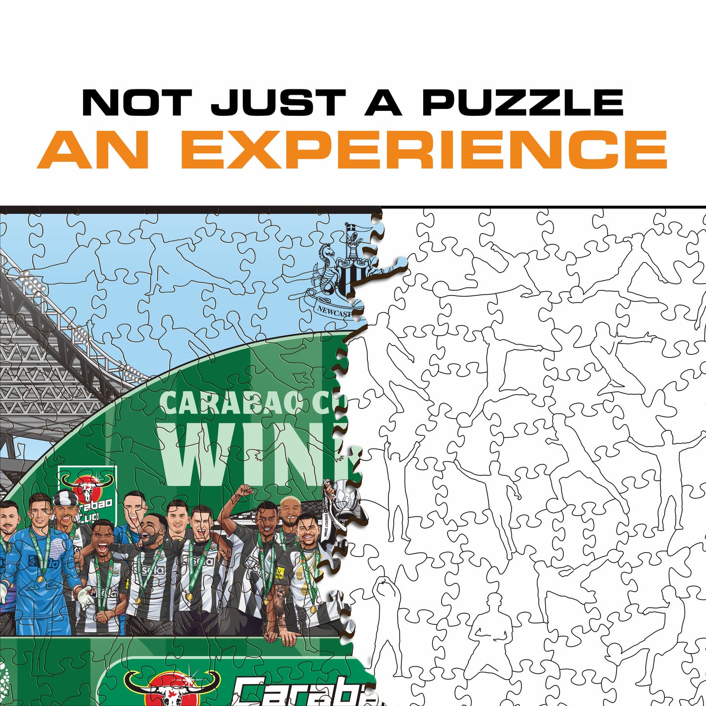 Newcastle United FC® Carabao Cup 2024/25 Winners - Wooden Puzzle