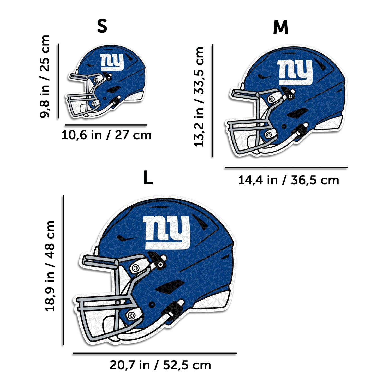 New York Giants™ Helmet - Wooden Puzzle