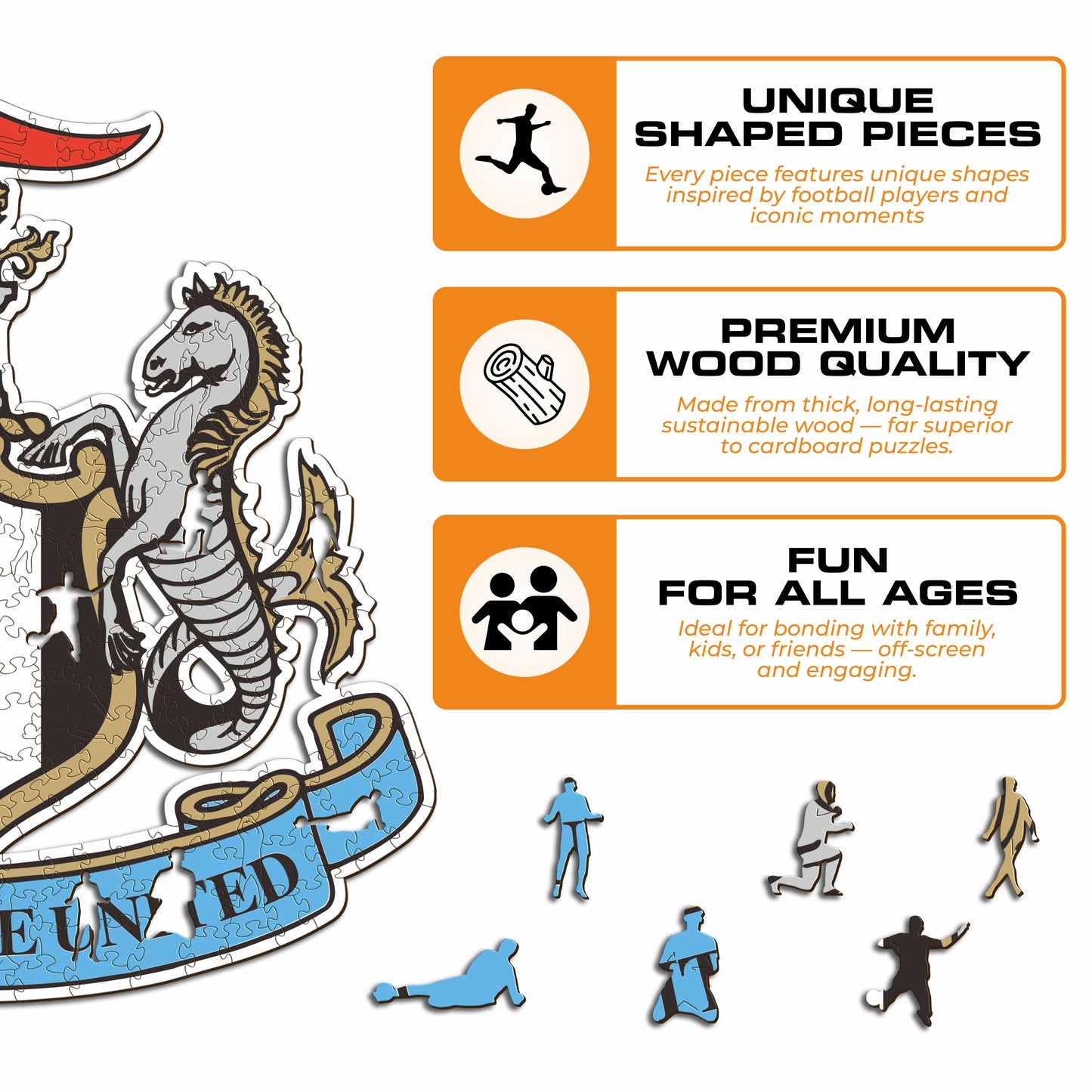 Newcastle United FC® Crest - Wooden Puzzle