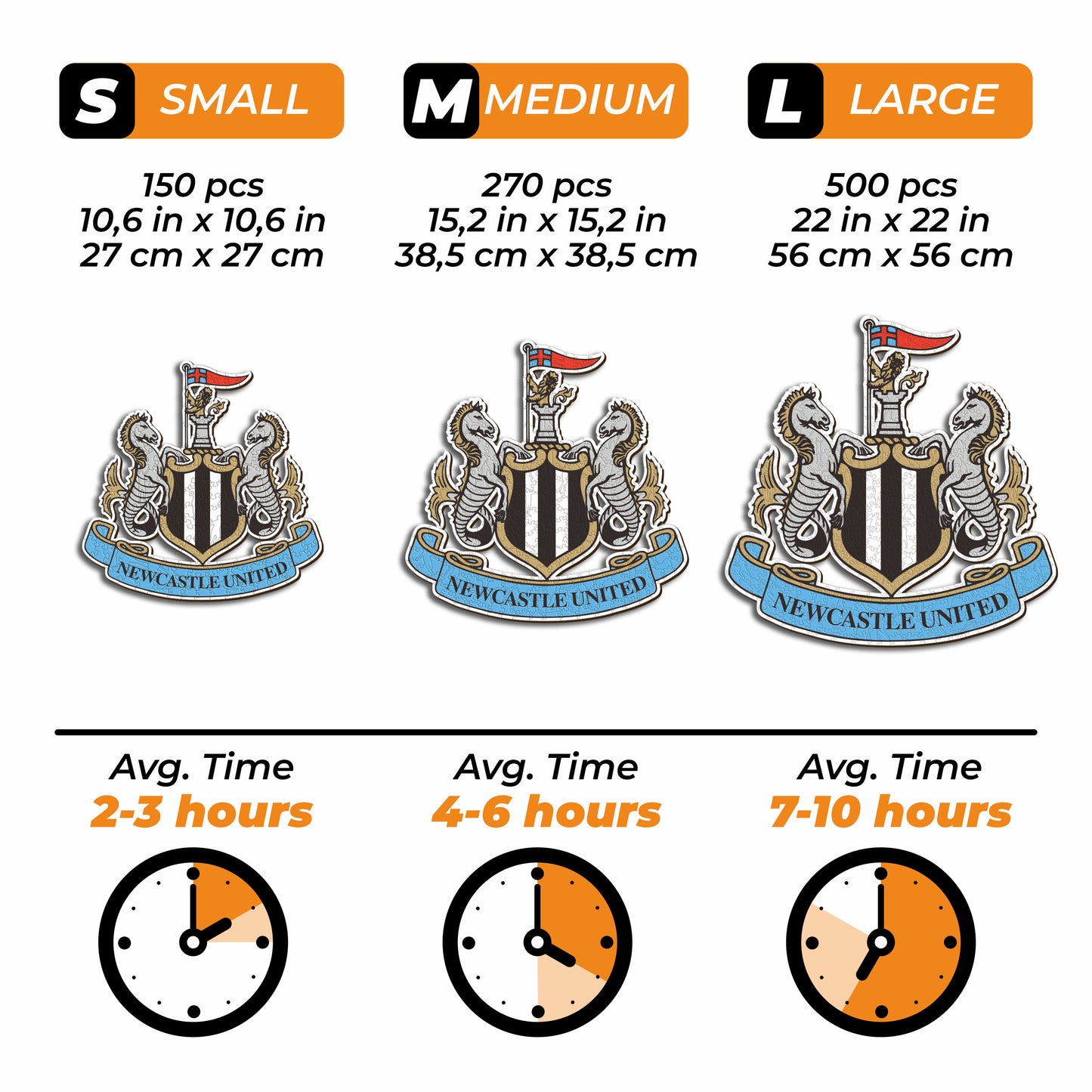 Newcastle United FC® Crest - Wooden Puzzle