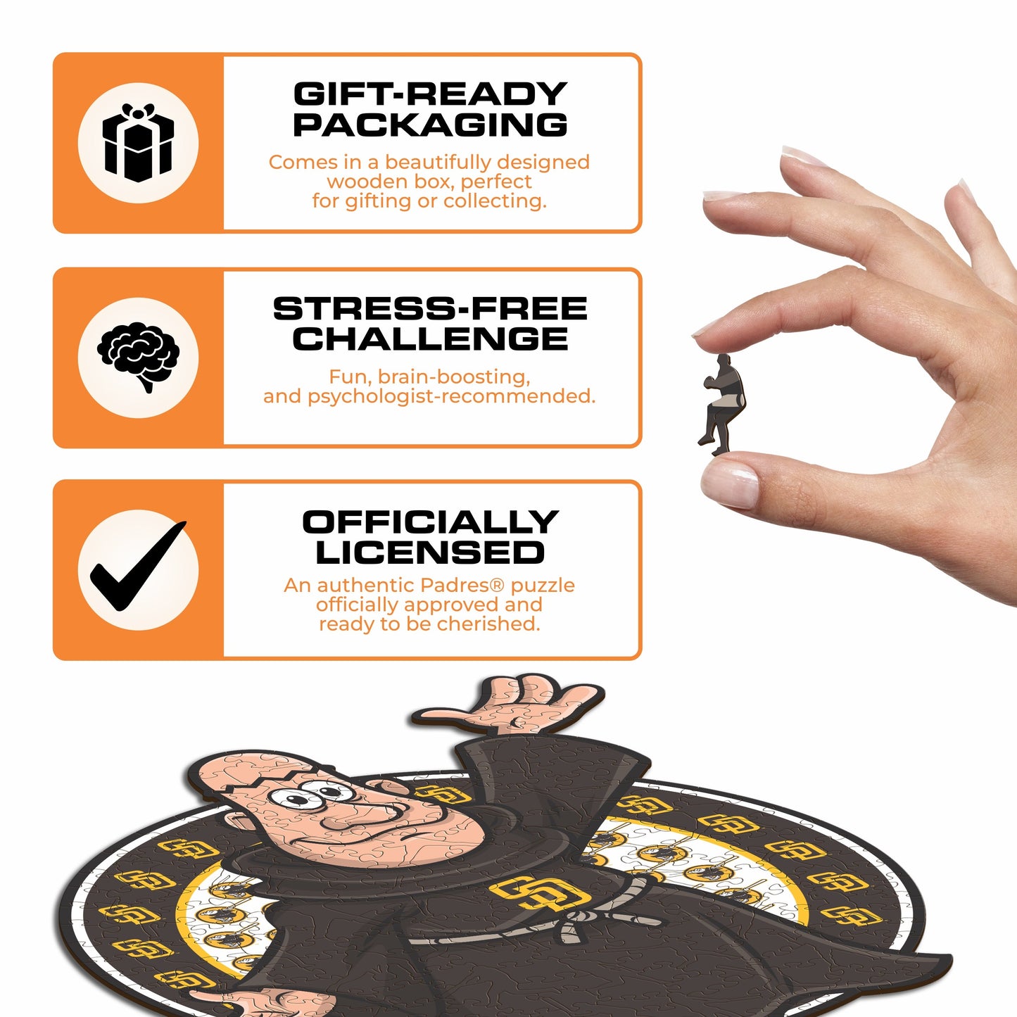San Diego Padres™ Mascot - Wooden Puzzle