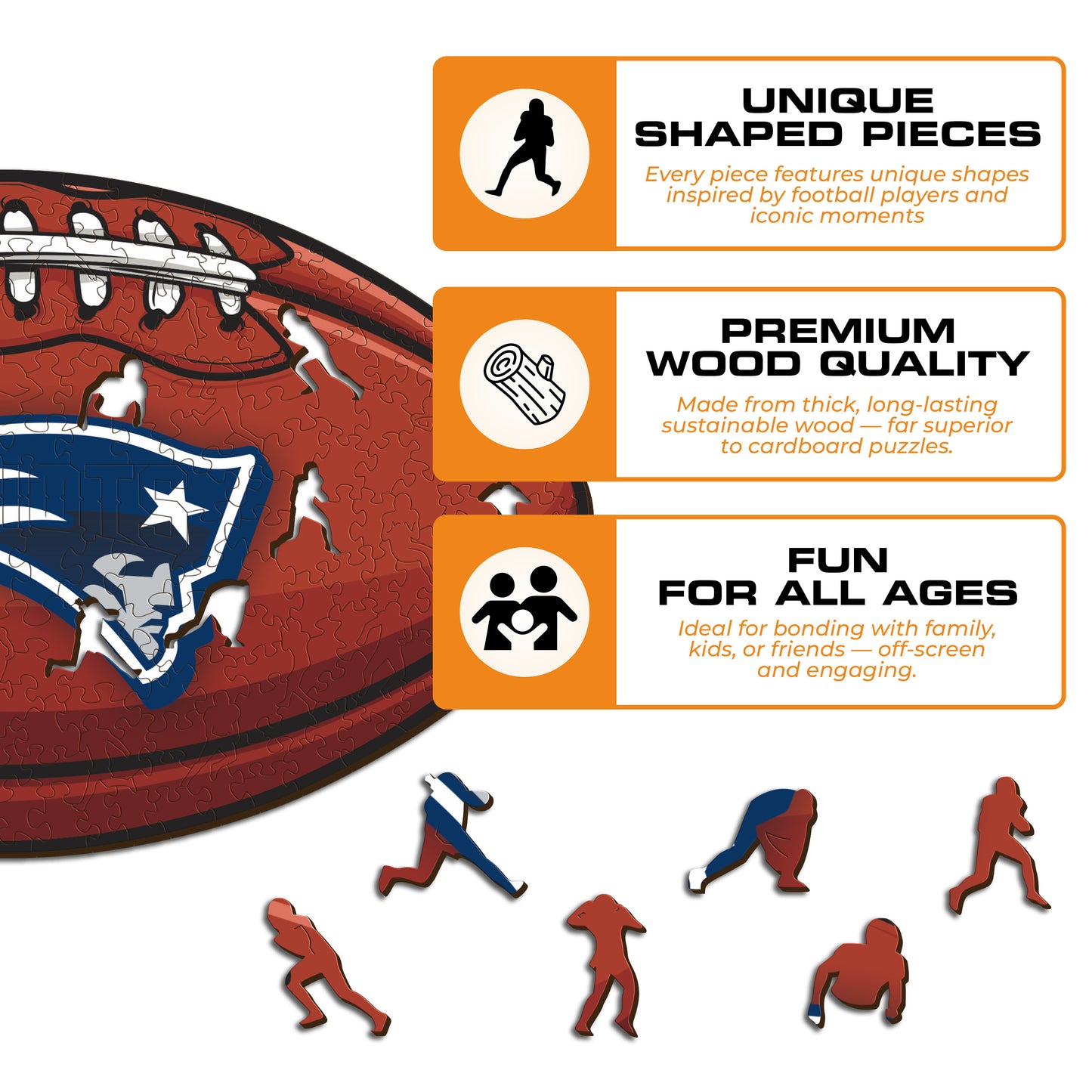 New England Patriots™ - Wooden Puzzle