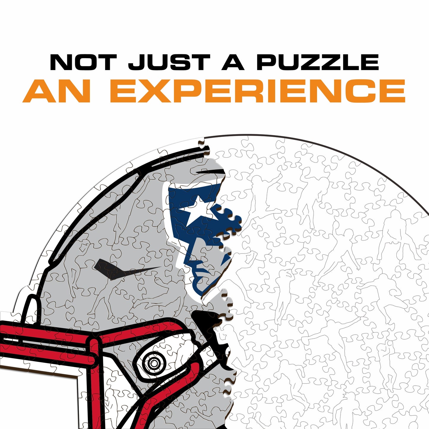 New England Patriots™ Helmet - Wooden Puzzle