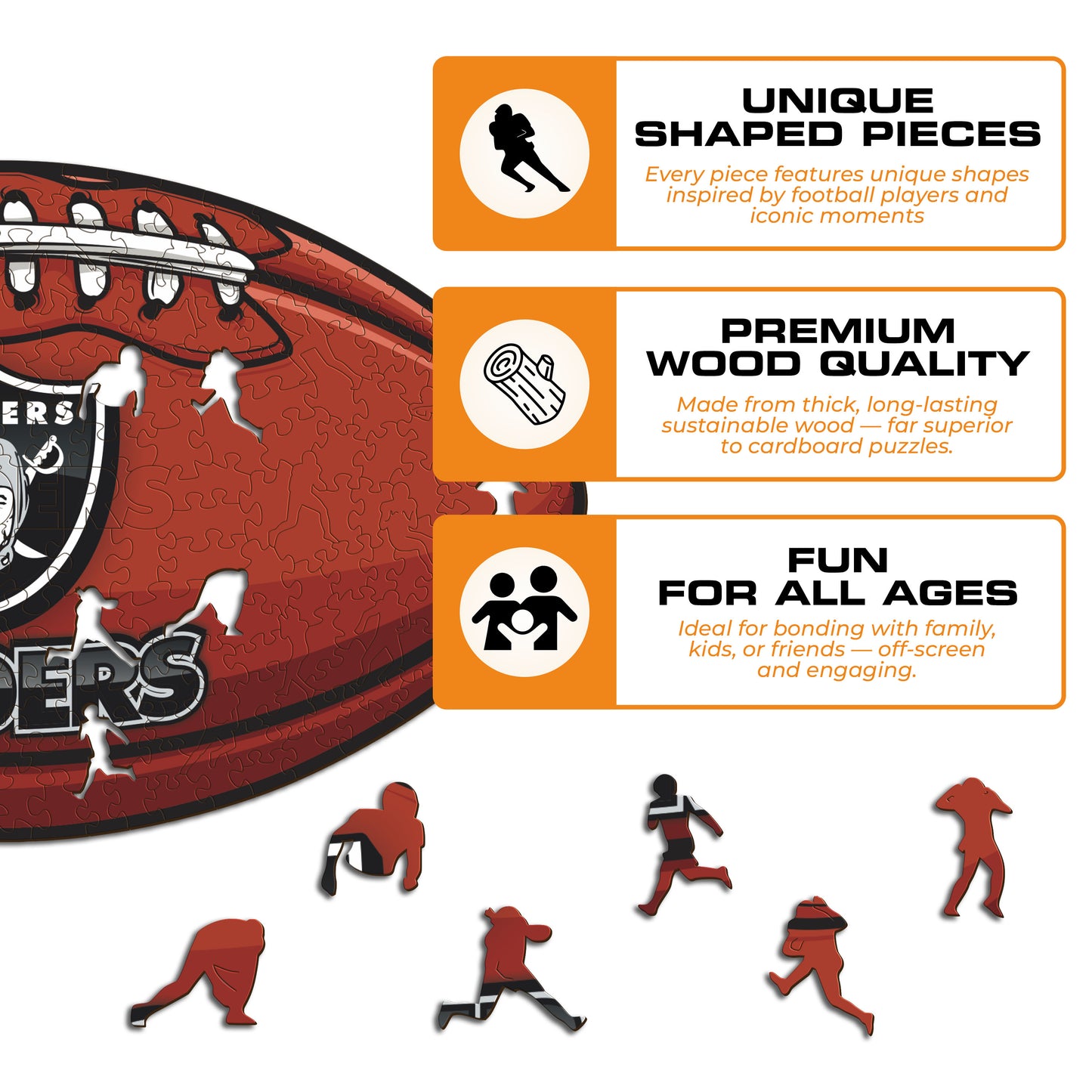 Las Vegas Raiders™ - Wooden Puzzle