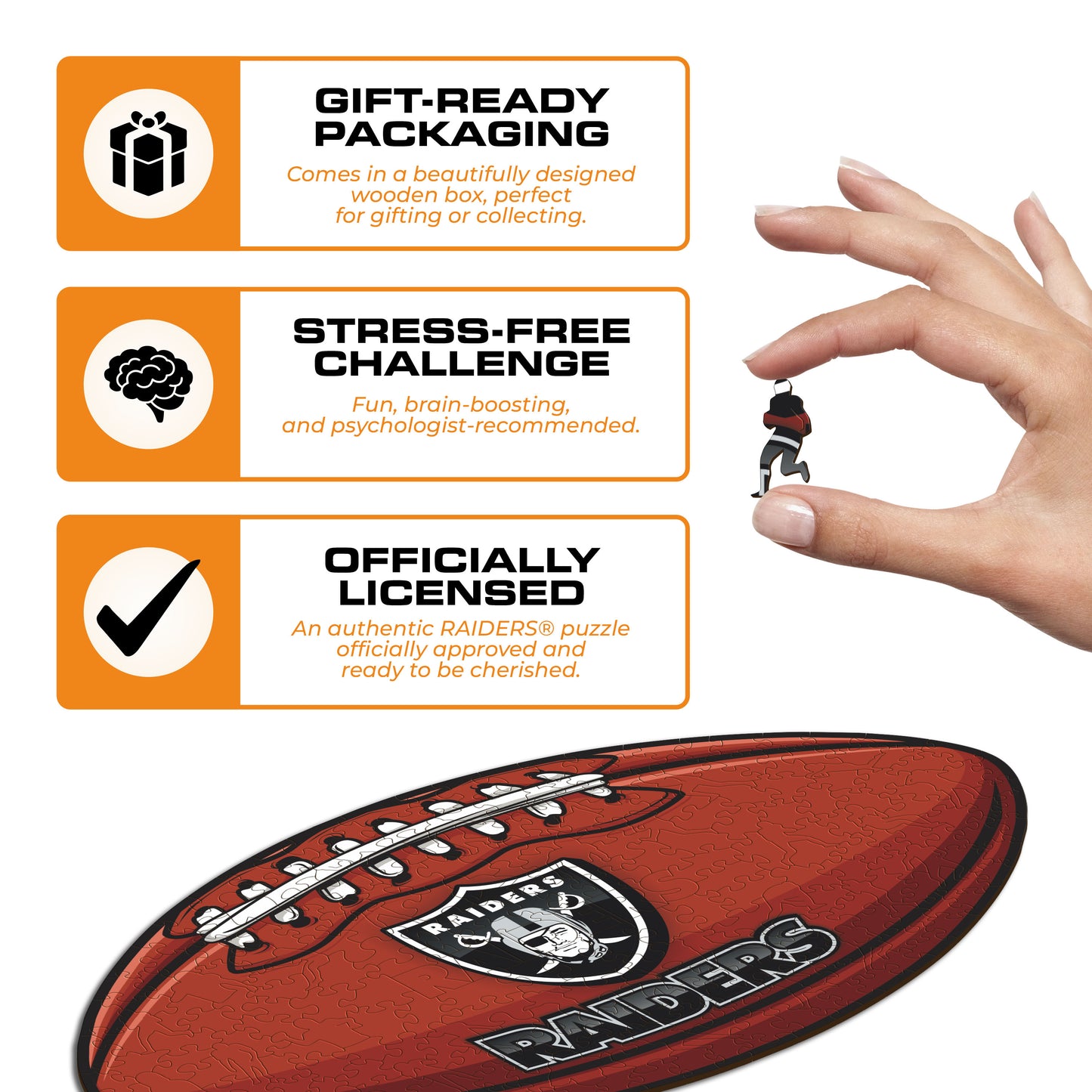 Las Vegas Raiders™ - Wooden Puzzle