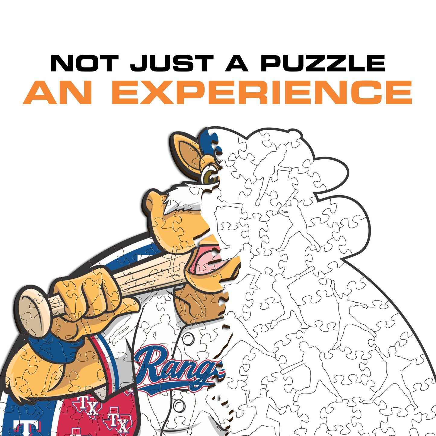 Texas Rangers™ Mascot - Wooden Puzzle